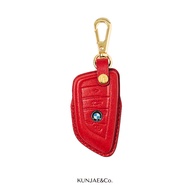 (Handmade จัดส่งใน 7-10 วัน) เคสกุญแจรถยนต์ BMW หนังซาฟเฟียโน Italian Saffiano Leather: Prada made