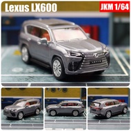 1:64 Lexus LX600 mô hình thu nhỏ jkm 1/64 cao cấp SUV xe ô tô đồ chơi bánh xe miễn phí Diecast Hợp k