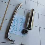 Knalpot Slincer Fu bobokan bass adem pnp Jupiter z Vega r Supra x