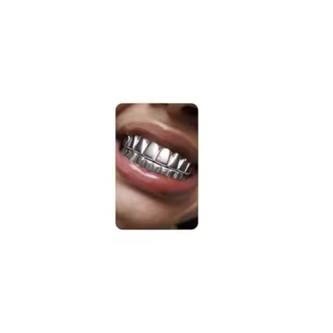 UBGICIG Grillz Grill Set, Dental Grills for Your Teeth, Grillz Teeth Men, Vampire Fake Halloween Tee