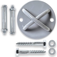 Wall Mount Bracket for X, Yoga Ceiling Mount Suspension Straps for Gymnastic Rings and Aerial Yoga S