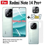 Redmi Note 14 Pro+ Full Transparent Hydrogel Soft Film Screen Protector For Redmi Note 14 Pro Note 1