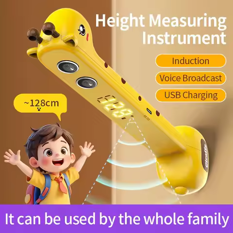 New Children's Home Use Stature Measurement Stick with Giraffe Design Ultrasound Height Measurement 