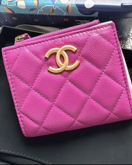 全身紫色Chanel銀包 (beautiful color) 