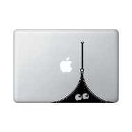 Sticker Aksesoris Laptop Apple Macbook Zipper Monster 001