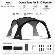 MOUNTAINHIKER Khemah dome tent 8-10 people family party awning outdoor camping tent PU3000mm camping