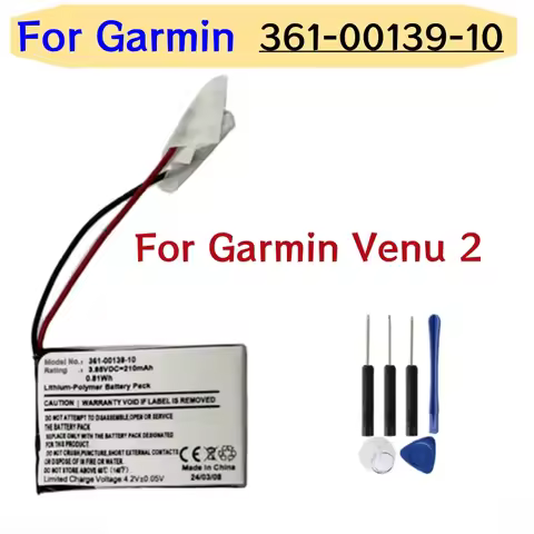 Original High quality replacement Battery 361-00139-10 For Garmin Venu 2 Venu2 Smart Watch battery +