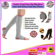 Stokin Terapi Bawah Lutut Guna Zip Melegakan Bengkak Stoking Sakit Kaki Kebas Peredaran Darah Lelaki