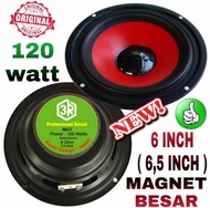 Speaker 3R Red Series 6 Inch (6 5 Inch ) Suara Mid / Low Max 120 Watt