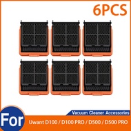 For Uwant D100 / D100 PRO / D500 / D500 PRO Vacuum Cleaner Replacement Parts (6PCS Filters)