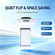 Electric Flip TV Ceiling Mount Bracket, Hidden Roof TV Lift Hanger for 32-95 Inch LCD Smart TV