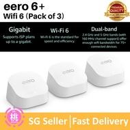 Amazon eero 6+ dual-band mesh Wi-Fi 6 system, with built-in Zigbee smart home hub