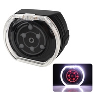 Lampu Kabut Dekoratif Mata Malaikat LED Motor Putar 360° (Merah) Lampu Putar Sharingan Iblis ukuran