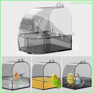 RAN Bird Bath Cage Pet Hanging Water Bath Tub Bird Cage Accessory for Indoor Bath Pet Cleaning Cage Accessories Plastic