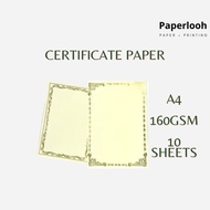 A4 Certificate Paper 160gsm 10sheets