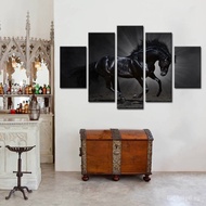 5ZV7Wholesale5ZV7New Modern Entrance Black Horse Success Decorative Painting for Study, Living Room,