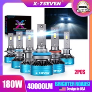 X-7SEVEN X-Apollo 180W 40000LM 6500K CANBUS 12/24V LED Headlight Bulb For Car H4 H11 9005 9006 H7 H1