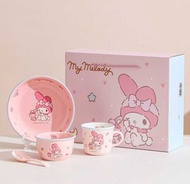 My Melody - Sanrio| 4件餐具 陶瓷套裝(碗,碟,杯,匙)
