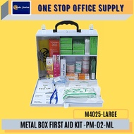 OKADA First Aid Kit Metal Box - PM-02-ML / Peti Kecemasan / First Aid Box / Emergency Kit / Emergenc