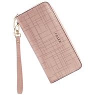 FOXER Women Cow Leather Long Wallet Wallet Clutch Wallet with Wristlet Card Holder Coin Purse Cellph