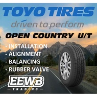 (INSTALLATION) TOYO OPEN COUNTRY U/T NEW CAR TIRES TYRE TAYAR 16/17 INCH