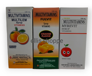 Multilem / Fulvit / Myrevit Multivitamins Syrup for Kids (Orange Flavor) 120ml