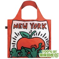 LOQI 春捲包購物袋：凱斯哈林 紐約 Keith Haring（無扣帶、無暗袋、回收材質）KHNYR
