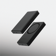 ENERGEA AluPac 10000mAh Ultra Light Aluminium Magsafe Compatible Powerbank 3C - Orange/ Gunmetal