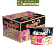 [THÙNG 18 TÔ] - MASAN - Mì tô khoai tây Omachi 3 vị: Lẩu Tôm Càng Xốt Bò Hầm Sườn Hầm Ngũ Quả Mì Oma