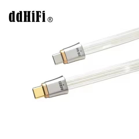 ddHiFi TC19CC (Comet) Flagship Pure Silver USB-C to USB-C OTG Digital Signal Cable, Four-Wire Parall