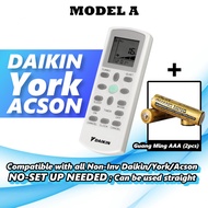 DAIKIN Aircond/ Aircon/ Air Conditioner Remote Control