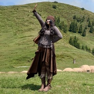 Miss38 Qiusermei Wasteland Style 2-Piece Suit [DC8316] (Ready Stock Separate Sale) Brown Large Size 