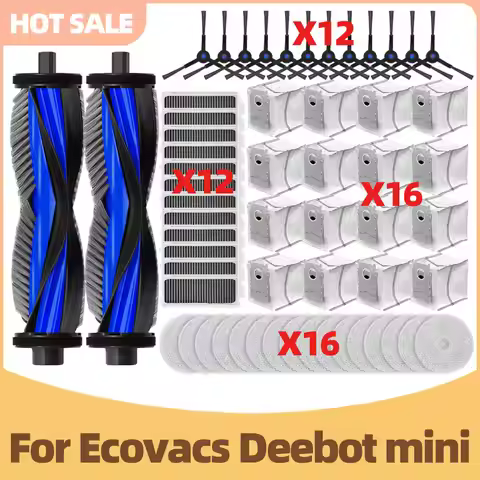 Compatible For Ecovacs Deebot mini Vacuum Parts Main Side Brush Filter Dust Bag Mop Cloth Replacemen