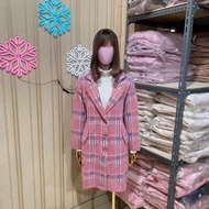 D'Luffy [SALE PRELOVED] Coat wanita import Syifa fur woolen korean
