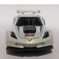 Hot Wheels Car Model-Corvette C7.R (White) "HW Speed Graphics" Size 7.4 X 3.5 CM. Scale1: 64 Second 