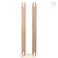 GILDAI Weaving Loom, Wood 2pcs Weaving Tools, Loom 30*2.3cm Log Color Weaving Accessories DIY Crafts