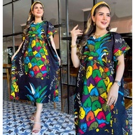 Beautiful Syahnas Jumbo Zippered Lowo Daster Modern Busui-Friendly Batwing Zipper Daster/ Viral Dail