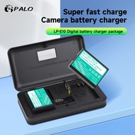 Palo LP-E10 Camera Battery and 2 Slots Multifunctional LCD Charger For Canon Canon EOS 1100D 1200D 1300D 1500D 2000D 3000D 4000D
