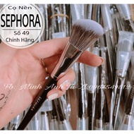 Sephora 49 Block Brush - Pro Angled Blush.Blush Biseaute 49, Foundation Brush - Cheek Brush - Block Brush [Genuine]