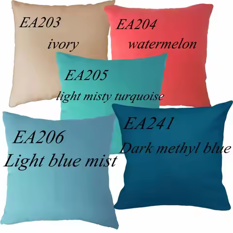 EA203 EA204 EA205 EA206 EA241 watermelon ivory Red Blue light misty turquoise 100% Cotton Canvas Cus