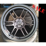 [Ready Stock] Sport Rim Car 8.5x17 Racing RPF1 STJM1920 5H 114.3mm Wheel 1set Grey