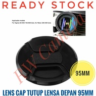 Front Lens Cap 95mm Plain 95 mm Sigma Tamron 150-600mm Nikon 200-500mm 150-600 50-500 mm