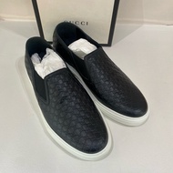 Gucci古馳黑色純皮一腳蹬男鞋休閒鞋，尺碼9碼半，有盒子