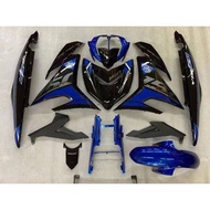 Velozi Coverset Y15ZR V1/V2 Biru Storm Stripe