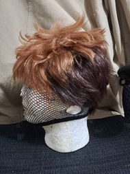 【COS假髮】二手 茶棕色+深咖啡色 雙層造型款假髮 短髮 進擊的巨人 讓 排球 梟谷 小見 可用 cosplay