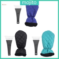 Mojito Windshield Home Snow Scraper Glove with Thick Lining Ice Snow Mitt with Handle