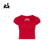 JMILLEXSTUDIO เสื้อครอป Toxic Pretty Basic Tee