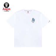 Aape Flagship Store Men's Spring Camouflage Round Stamp Pattern Printing Casual Trendy Short-Sleeved