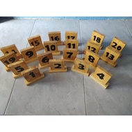 KAYU Table numbers / cafe table numbers / cafe numbers / wooden table numbers