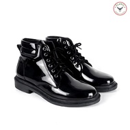 Men's Pdh Shoes, TNI POLRI Service Shoes, Premium Synthetic Leather Work Shoes